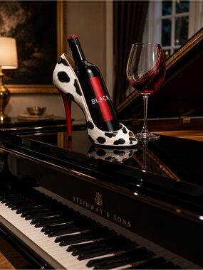 Luxury-Inspired High Heel Wine Bottle Holder & Home Décor Display